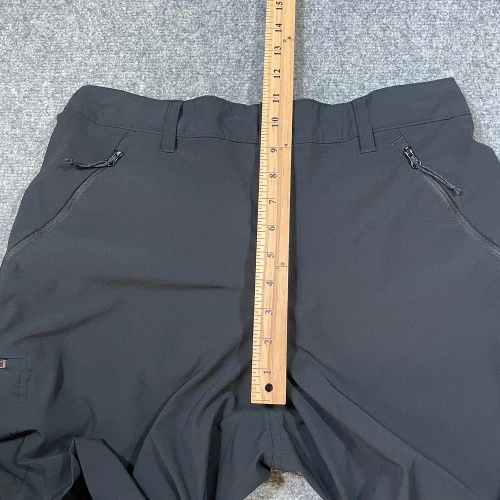 Columbia Cargo Shorts Mens 32 Black Stretch Hiking Active Outdoor